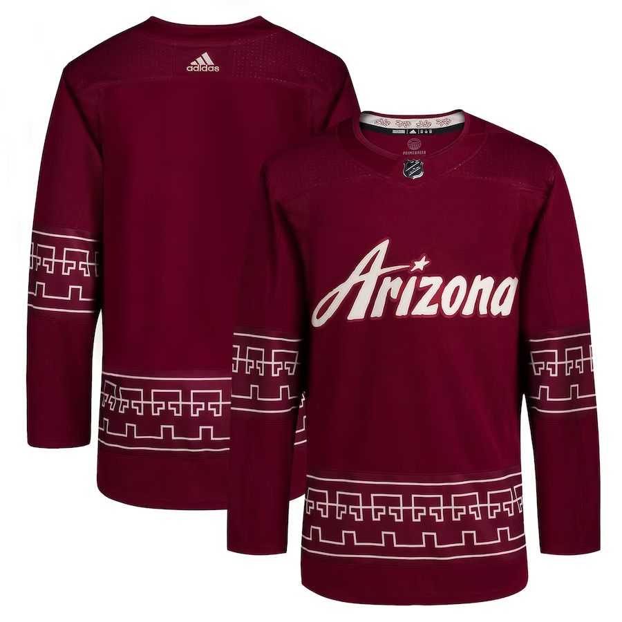 Men Arizona Coyotes adidas Garnet Alternate 2022-23 Primegreen Authentic NHL Jersey